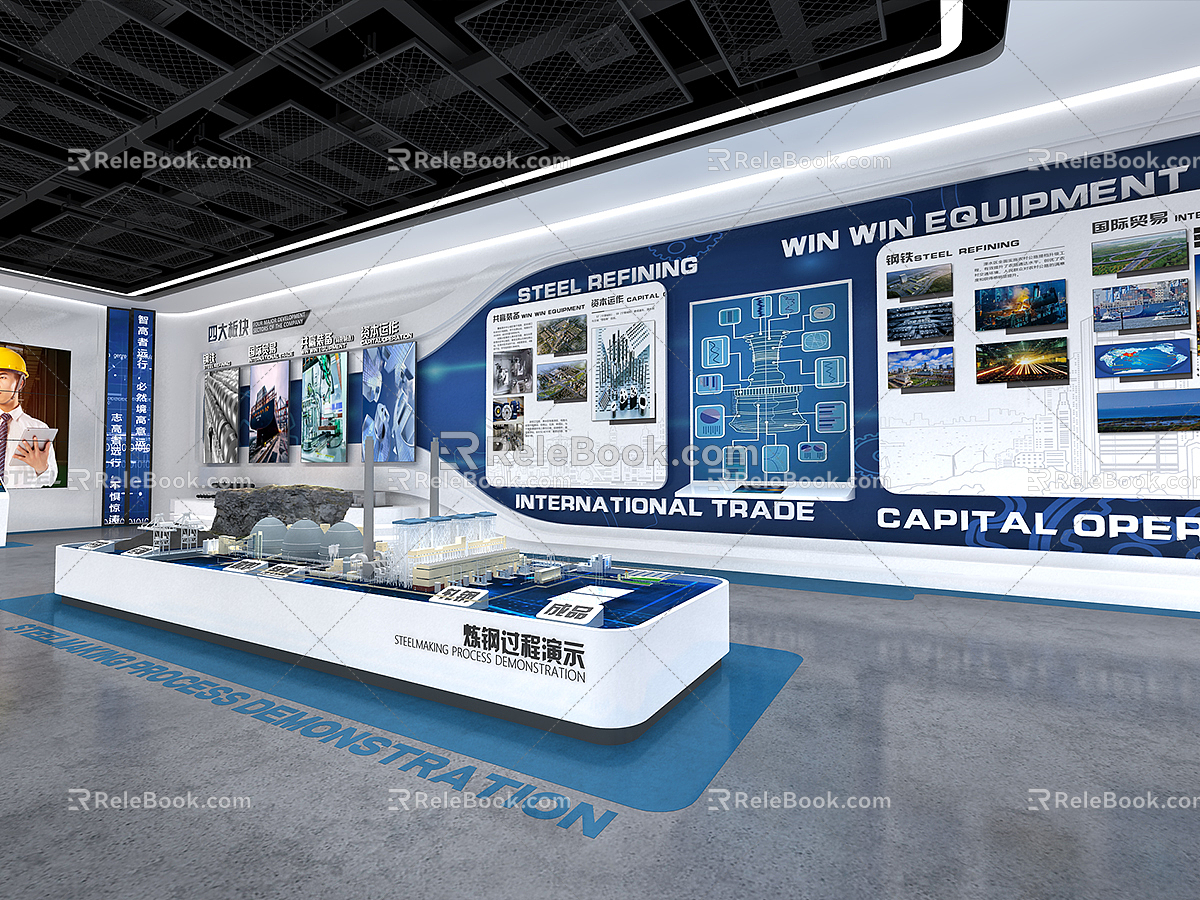 Modern Exhibition Hall 3d model