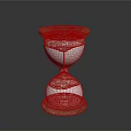 Stylish Home Decor Hourglass With Brown Wooden Top Base And Clear Glass Container For Timekeeping