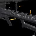 Black Sniper Rifles Detailed Showcase With Scopes Magazines And Bipods