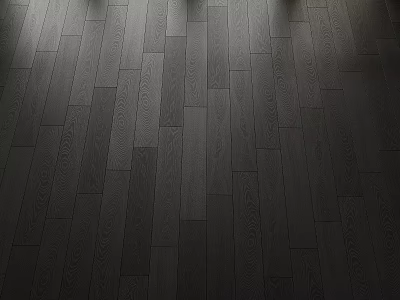 Dark Wooden Flooring With Natural Wood Grain And Modern Interior Design 3d model