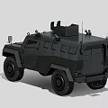 Conmando wheeled armored vehicle automobile vehicle bulletproof automobile armored vehicle military vehicle 3d model
