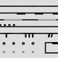 Modern Magnetic Track Light 3d model