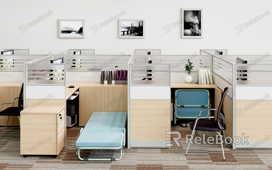 Modern office desk and chair office desk and chair folding bed combination model