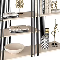 Bookshelf Storage Rack Display Rack 3d model