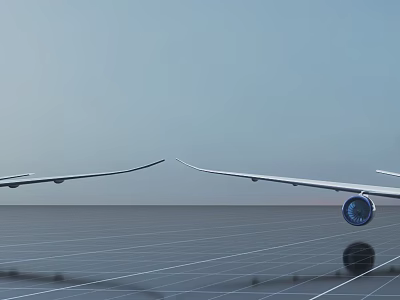 Passenger Aircraft Science and Technology Science Fiction Future Transportation Means of Transportation 3d model