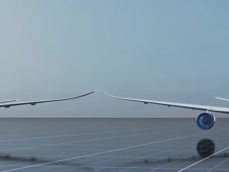 Passenger Aircraft Science and Technology Science Fiction Future Transportation Means of Transportation 3d model