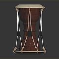 Modern Drum African Drum Musical Instrument 3d model