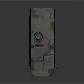 Armored Military Vehicle Featuring 8 Wheeled Design Camouflage Paint And Roof Antennas