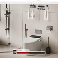 Smart toilet 3d model