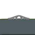 Scenic Stone Arch Bridge With Reflections Over Calm Water And Natural Surroundings
