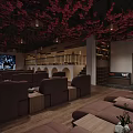 Luxury SPA Sauna Relaxation Space With Steam Room Massage Beds And Natural Wooden Decor