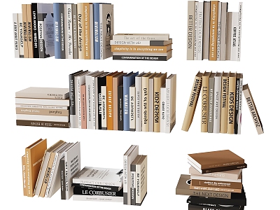 Books Book Ornaments 3d model