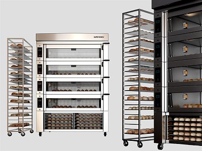 Modern Shelf Bakery Oven Shelf 3d model