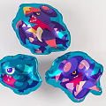 Colorful 3D Inflatable Cartoon Monster Models With Various Shapes And Designs