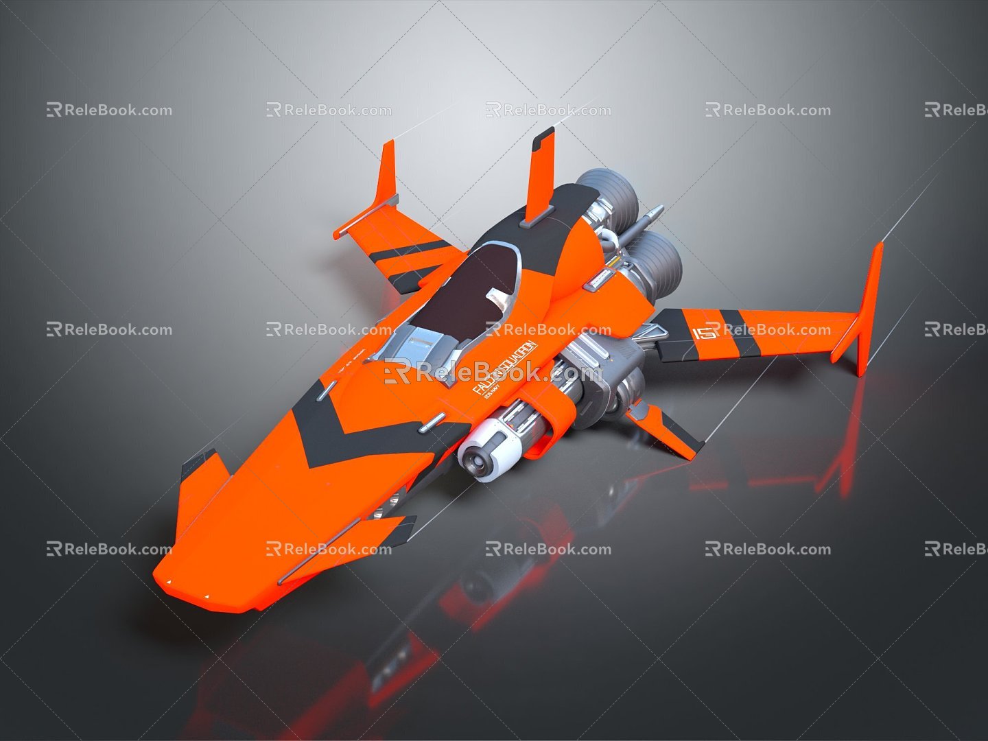 Modern Spaceship Spacecraft Spacecraft 3d model