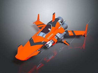 Modern Spaceship Spacecraft 3d model