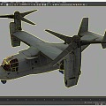 US Navy MV22 Osprey Transporter MV22 Osprey Transporter Variable Rotor Aircraft 01 3d model