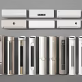Modern Air Conditioner Fans With Various Styles And White Silver Design For Home Use