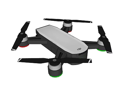 Smart Quadcopter Drone With Foldable Design And Advanced Aerial Photography Features 3d model