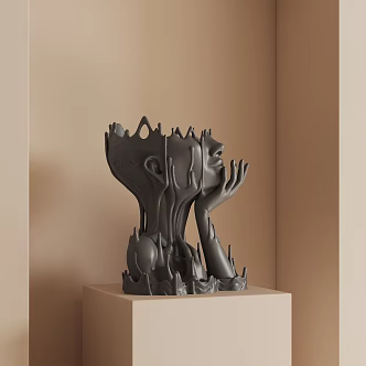 Modern Lava Girl Ornaments 3d model