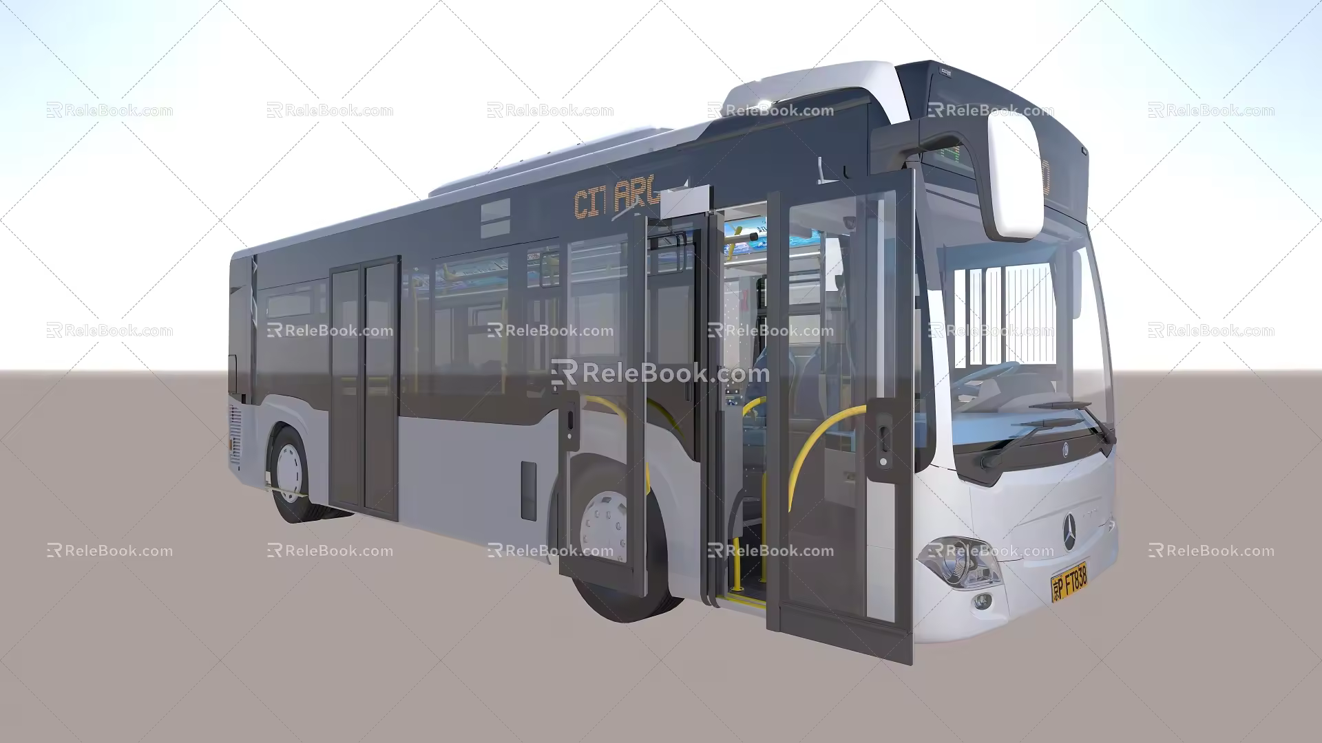 Modern Bus 3d model