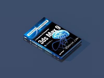 3ds Max 9 Essential Training Book with Blue Jellyfish Design and Showcase Content 3d model