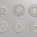 Ornate Circular Carved Decorations For Interior Design With Intricate Patterns And Details