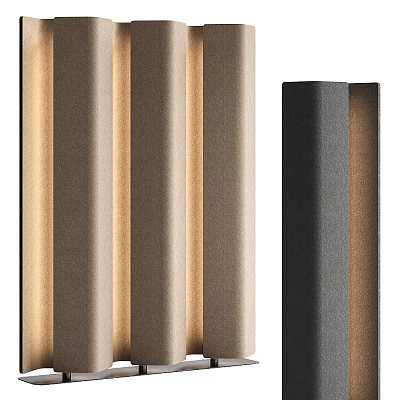 Modern Minimalist Floor Lamp with Sleek Metallic Design and Gold Black Finish 3d model