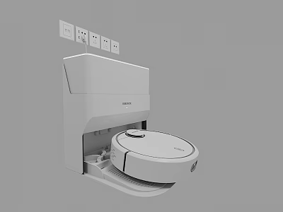 Smart Robotic Vacuum Cleaner Daily Electrical Appliance With Charging Dock 3d model