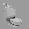 Smart Robotic Vacuum Cleaner Daily Electrical Appliance With Charging Dock 3d model