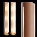 Modern Minimalist Wall Lamps In Brown White Beige With Leather Texture And Sleek Design