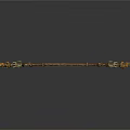 Intricately Carved Scepter With Golden Green Decorations And Animal Head Details