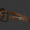 Vintage Protective Goggles With Metal Frame Transparent Lenses And Leather Strap
