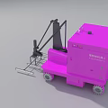 Pink ATHELING Mobile Industrial Equipment With Mechanical Arm And Wheels