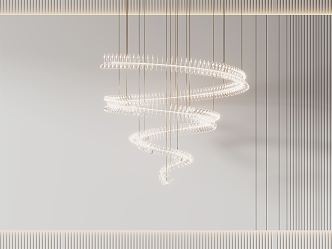 Modern chandelier 3d model