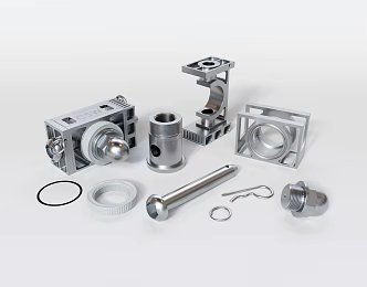 modern mechanical parts 3d model