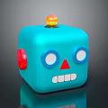 Robot Robot Assistant Small Robot Robot Butler Robot Butler Figure Game Figure 3d model