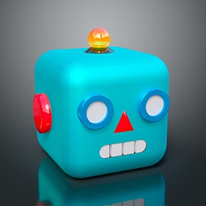 Robot Assistant Small Robot Butler Robot Butler Figure Game Figure 3d model