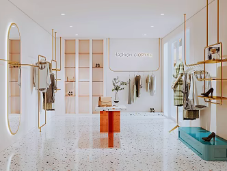 Light Luxury Clothing Store Clothing Store Women's Clothing Store 3d model