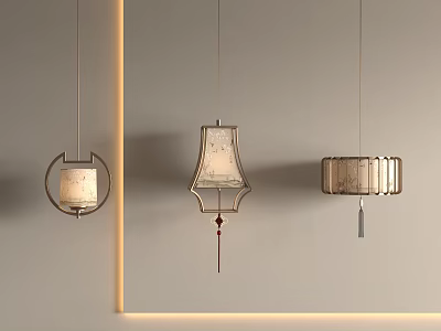 New Chinese Chandelier Decorative Chandelier Art Chandelier Middle Ancient Chandelier New Chinese Chandelier Chinese Chandelier 3d model