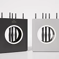 Public Facility Equipment Featuring Black Gray Units Top Antennas And Circular Grille