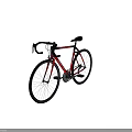 Giant TCR Red And Black Road Bicycle With Drop Handlebar And Lightweight Frame