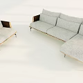 Modern Combination Sofa Multiplayer Sofa 3d model