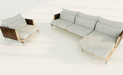 Modern Combination Sofa Multiplayer Sofa 3d model