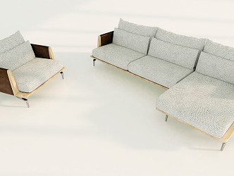 Modern Combination Sofa Multiplayer Sofa 3d model