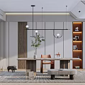 Modern study 3d model