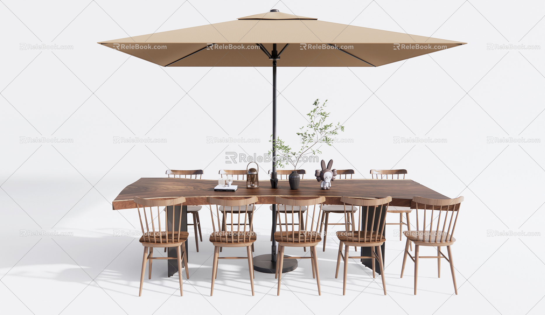 Modern Outdoor Table and Chair Outdoor Leisure Table and Chair model