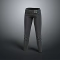 Stylish Gray Slim Fit Trousers with Belt for Modern Casual Look