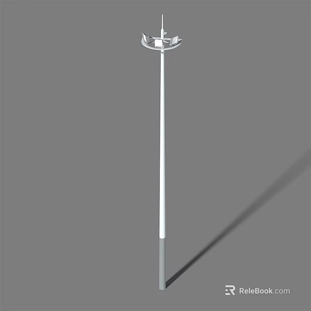 Modern Sleek White Standing Outdoor Light For Garden Pathway Lighting 3d model
