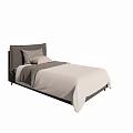 Modern Single Bed 3d model